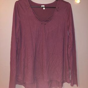Maroon top